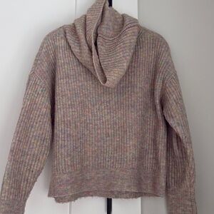 Aqua Multicolor Cowl Neck Sweater